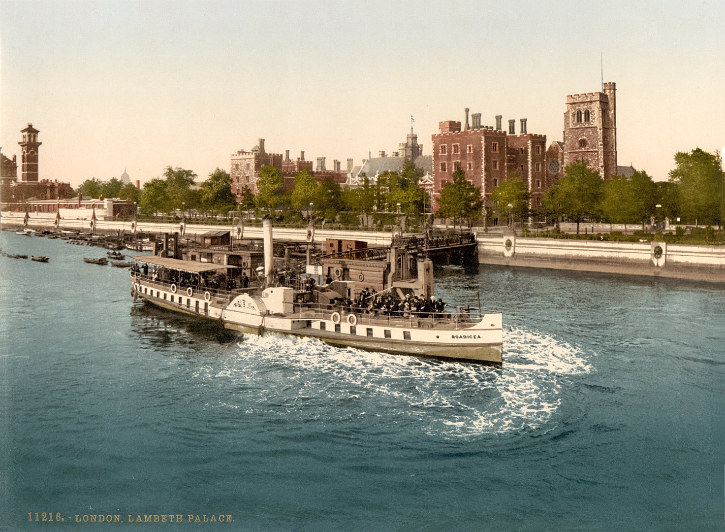 London,paddle steamer,river view